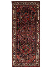 152X348 絨毯 オリエンタル アサダバード 廊下 カーペット ブラック/ダークレッド (ウール, ペルシャ/イラン) Carpetvista