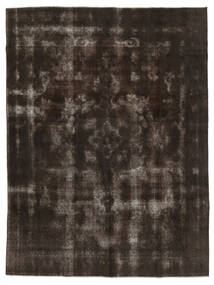283X378 絨毯 カラード ヴィンテージ モダン ブラック/茶色 大きな (ウール, ペルシャ/イラン) Carpetvista