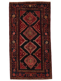  Orientalisk Koliai 155X285 Hallmatta Svart/Mörkröd Ull, Persien/Iran Carpetvista