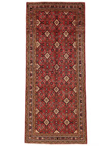 絨毯 リリアン 157X361 廊下 カーペット ダークレッド/ブラック (ウール, ペルシャ/イラン)