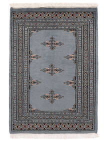絨毯 オリエンタル パキスタン ブハラ 2Ply 63X90 ダークグレー/ブラック (ウール, パキスタン)