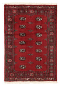 124X179 絨毯 パキスタン ブハラ 2Ply オリエンタル ダークレッド/ブラック (ウール, パキスタン) Carpetvista