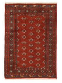 125X180 絨毯 パキスタン ブハラ 2Ply オリエンタル ダークレッド/ブラック (ウール, パキスタン) Carpetvista