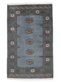 絨毯 パキスタン ブハラ 2Ply 95X150 ダークグレー/ブラック (ウール, パキスタン)