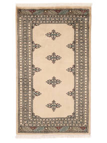 77X130 絨毯 パキスタン ブハラ 2Ply オリエンタル ベージュ/茶色 (ウール, パキスタン) Carpetvista