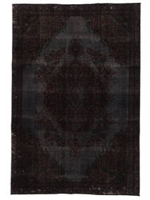 絨毯 カラード ヴィンテージ 206X300 ブラック (ウール, ペルシャ/イラン)
