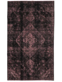  143X243 Colored Vintage Tæppe Sort/Mørkerød Persien/Iran Carpetvista
