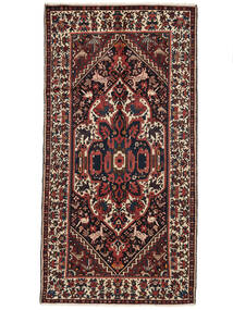 絨毯 ペルシャ バクティアリ 154X290 廊下 カーペット ブラック/ダークレッド (ウール, ペルシャ/イラン)