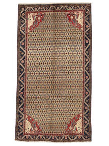 156X284 Koliai Orientalisk Hallmatta Brun/Svart (Ull, Persien/Iran) Carpetvista