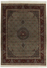  Orientalischer Moud Teppich 146X200 Schwarz/Braun Wolle, Persien