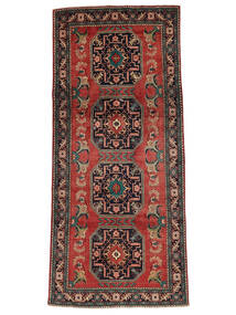 163X364 Tabriz Rug Oriental Runner
 Black/Dark Red (Wool, Persia/Iran) Carpetvista