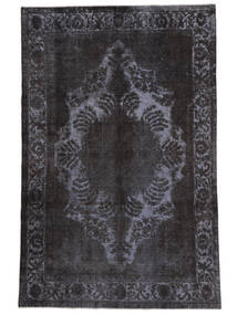 絨毯 カラード ヴィンテージ 193X298 ブラック/ダークグレー (ウール, ペルシャ/イラン)