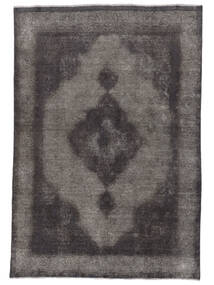 絨毯 カラード ヴィンテージ 194X277 ブラック/茶色 (ウール, ペルシャ/イラン)