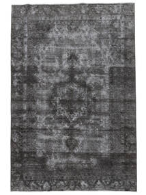 絨毯 カラード ヴィンテージ 193X289 ブラック/ダークグレー (ウール, ペルシャ/イラン)