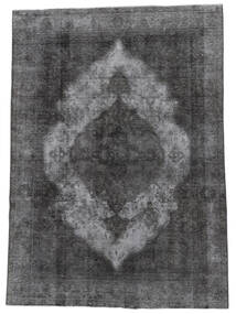 絨毯 カラード ヴィンテージ 204X283 ブラック/ダークグレー (ウール, ペルシャ/イラン)