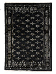 絨毯 パキスタン ブハラ 3Ply 136X196 ブラック/ダークイエロー (ウール, パキスタン)