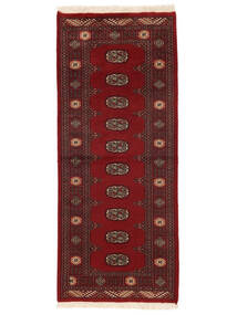 78X190 絨毯 パキスタン ブハラ 2Ply オリエンタル 廊下 カーペット ダークレッド/ブラック (ウール, パキスタン) Carpetvista