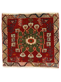  Persian Qashqai Rug 58X62 Square Dark Red/Black (Wool, Persia/Iran)