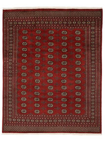 絨毯 パキスタン ブハラ 2Ply 246X302 ブラック/ダークレッド (ウール, パキスタン)