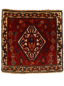  Orientalischer Ghashghai Teppich 57X58 Quadratisch Schwarz/Braun Wolle, Persien/Iran Carpetvista