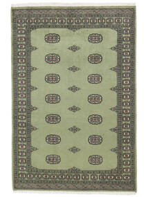 138X205 絨毯 オリエンタル パキスタン ブハラ 2Ply グリーン/ダークグリーン (ウール, パキスタン) Carpetvista