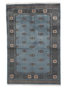139X211 絨毯 パキスタン ブハラ 2Ply オリエンタル ブラック/ダークブルー (ウール, パキスタン) Carpetvista