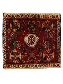 Ghashghai Teppich 52X57 Quadratisch Schwarz/Braun Wolle, Persien/Iran Carpetvista