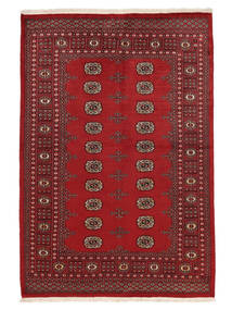 絨毯 パキスタン ブハラ 2Ply 141X209 ダークレッド/ブラック (ウール, パキスタン)