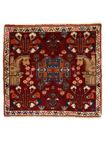  Persischer Ghashghai Teppich 58X63 Quadratisch Schwarz/Braun (Wolle, Persien/Iran)