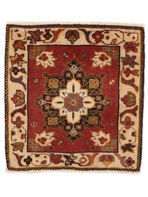  Orientalischer Ghashghai Teppich 58X61 Quadratisch Dunkelrot/Schwarz Wolle, Persien/Iran Carpetvista