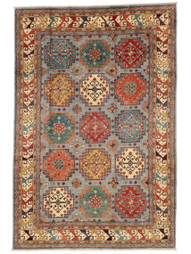 196X294 Kazak Fine Teppich Orientalischer Braun/Dunkelrot (Wolle, Afghanistan) Carpetvista
