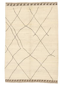162X238 Berber Stil Teppich Moderner Orange/Beige (Wolle, Afghanistan) Carpetvista