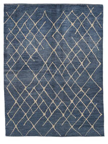 Contemporary Design Rug 175X235 Dark Blue/Dark Grey Wool, Afghanistan Carpetvista