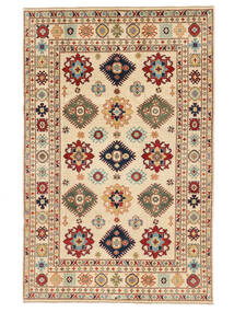 196X298 Kazak Fine Teppich Orientalischer Braun/Beige (Wolle, Afghanistan) Carpetvista