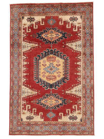 Kazak Fine Rug 195X298 Dark Red/Brown Wool, Afghanistan Carpetvista