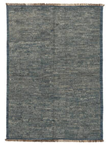 170X239 絨毯 Berber スタイル モダン ダークグレー/ブラック (ウール, アフガニスタン) Carpetvista