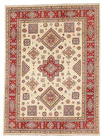 Kazak Fine Teppich 215X292 Braun/Beige Wolle, Afghanistan Carpetvista