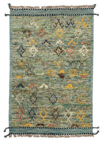174X268 Moroccan Berber - Afghanistan Teppich Moderner Dunkelgrün/Grün (Wolle, Afghanistan) Carpetvista