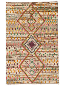 Moroccan Berber - Afghanistan Rug 95X142 Brown/Orange Wool, Afghanistan Carpetvista