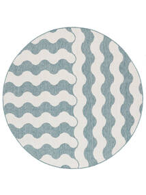  Washable Indoor/Outdoor Rug Ø 200 Mare Turquoise Round