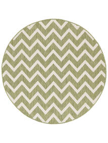  Washable Indoor/Outdoor Rug Ø 150 Capri Olive Green Round Small