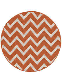 Capri Indoor/Outdoor Rug Washable Ø 100 Small Rust Red Round