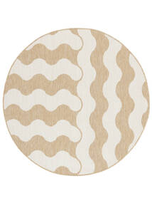  Washable Indoor/Outdoor Rug Ø 150 Mare Beige Round Small