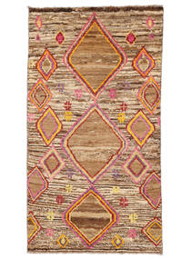  Moroccan Berber - Afghanistan 76X138 Tappeto Di Lana Marrone/Arancione Piccolo Carpetvista