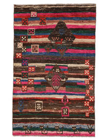  Moroccan Berber - Afghanistan 85X139 Musta/Tummanpunainen Carpetvista