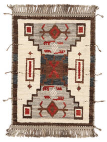 Tapete Contemporary Design 127X185 Bege/Castanho (Lã, Afeganistão)