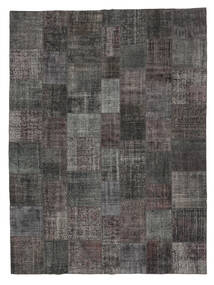 300X400 絨毯 Patchwork - Turkiet モダン ブラック/ダークグレー 大きな (ウール, トルコ) Carpetvista