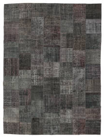 絨毯 Patchwork - Turkiet 300X400 ブラック/ダークグレー 大きな (ウール, トルコ)