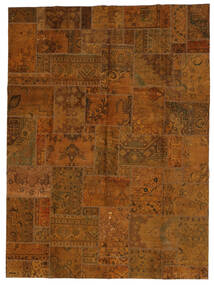 絨毯 Patchwork - Turkiet 301X399 茶色/ブラック 大きな (ウール, トルコ)