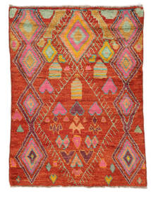  Moroccan Berber - Afghanistan 87X116 Villamatto Tummanpunainen/Ruskea Pieni Matto Carpetvista